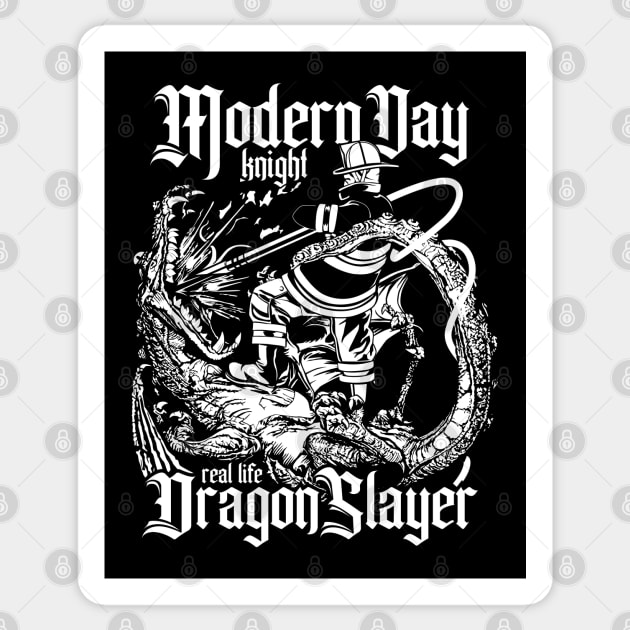 Modern Day Dragon Slayer Sticker by The Fire Place